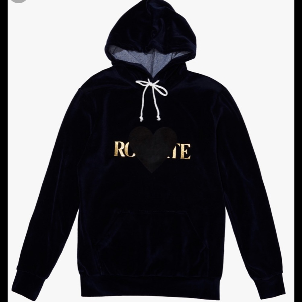 Navy Rodarte Velour Hoodie